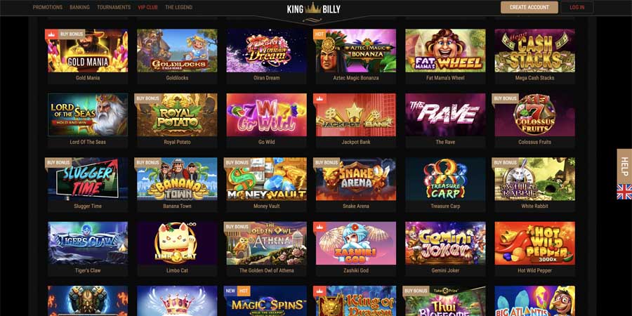 screenshot king billy casino slots